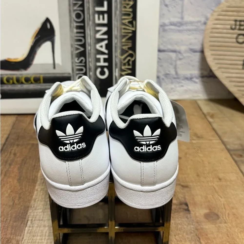 ADIDAS SUPERSTAR ADV SHOES W GOLD TREFOIL LOGO NWT